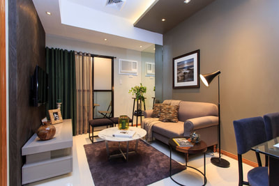 Galleria Residences Cebu 1 Bedroom - Living Area Actual Showroom